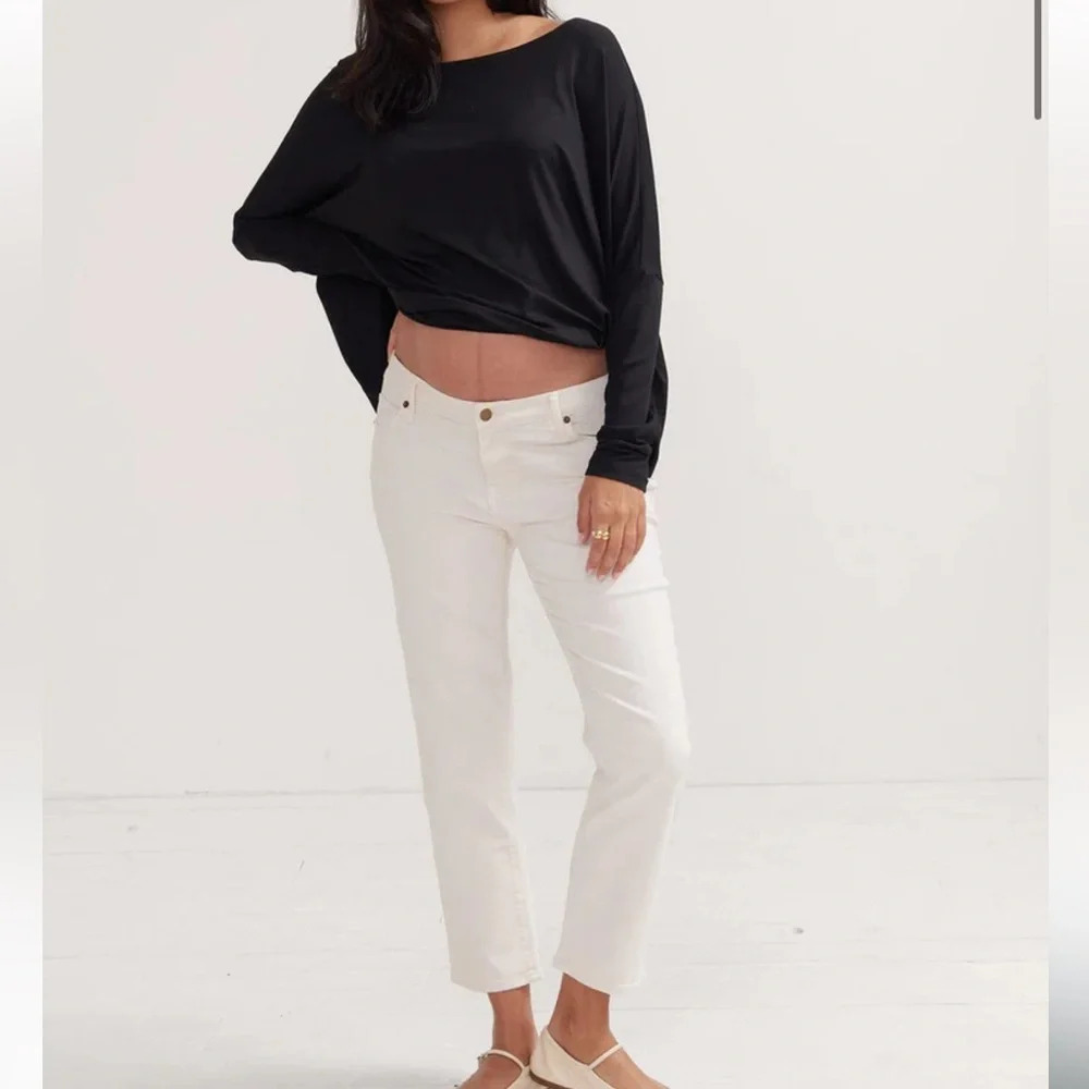🤍 HATCH The Straight Leg‎ Maternity Jean White Sz 34 NWT 👶